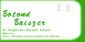 botond baiszer business card